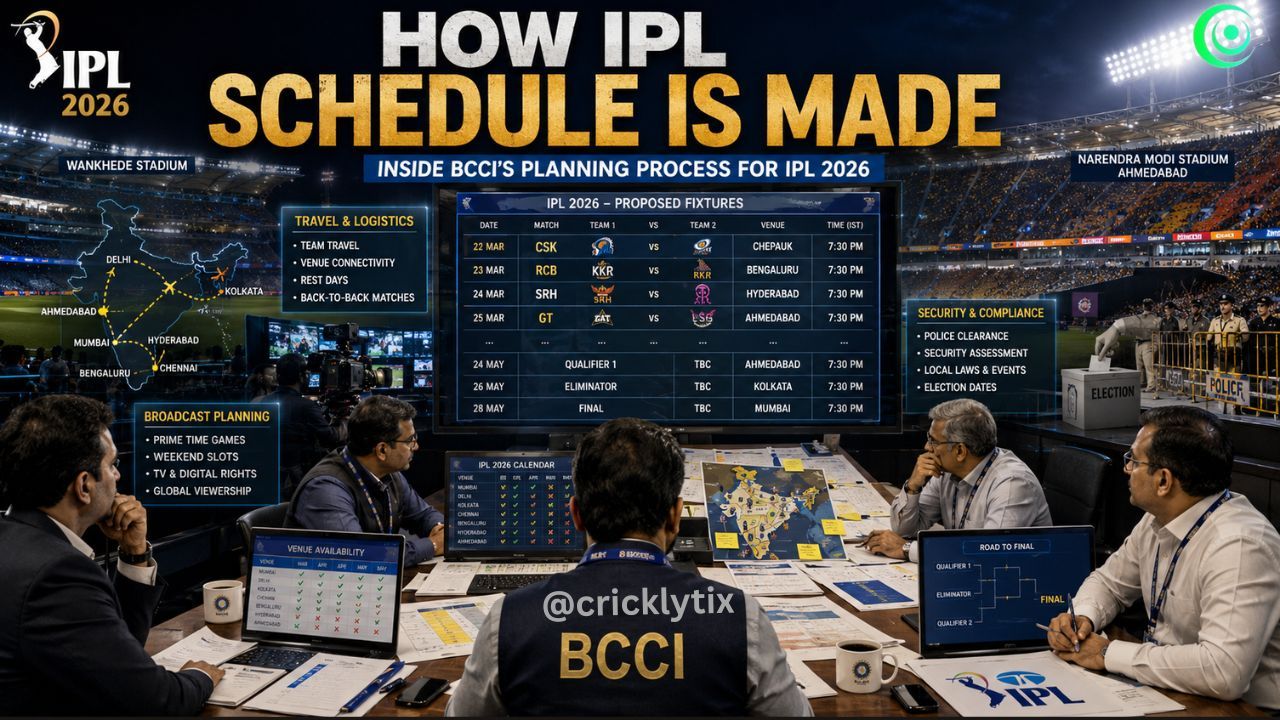 How IPL Schedule Is Made in 2026: Full Process Explained