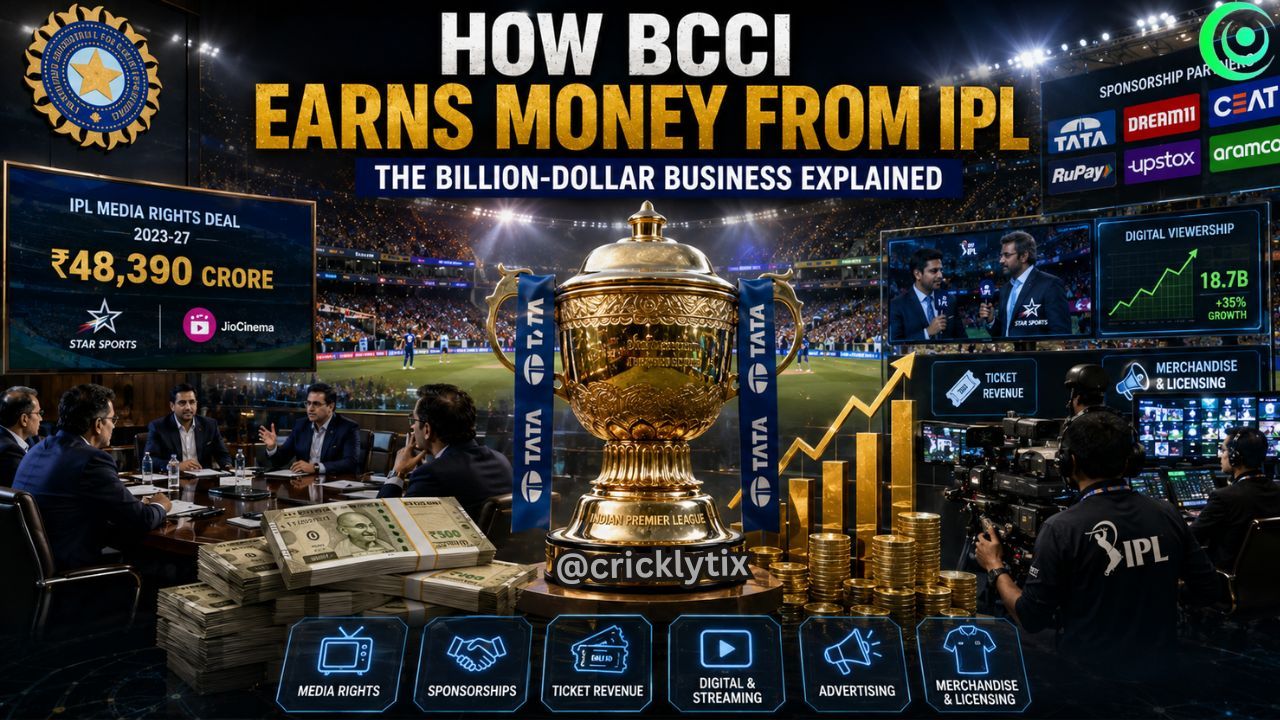 How BCCI Earns Money From IPL: The Billion-Dollar Business Explained 
