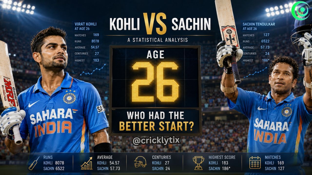 Virat Kohli vs Sachin Tendulkar at 26: Who Had the Better Start?
