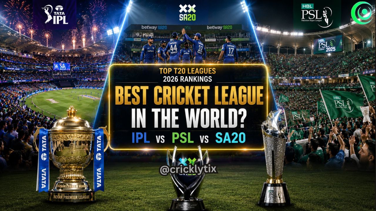 Which Is the Best Cricket League in the World? Ranking the Top 10 T20 Leagues (2026)